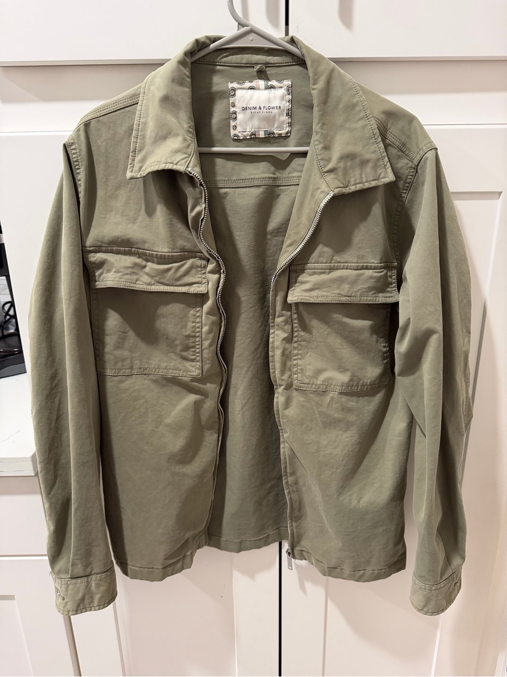 Denim & Flower Sage Green Casual Jacket